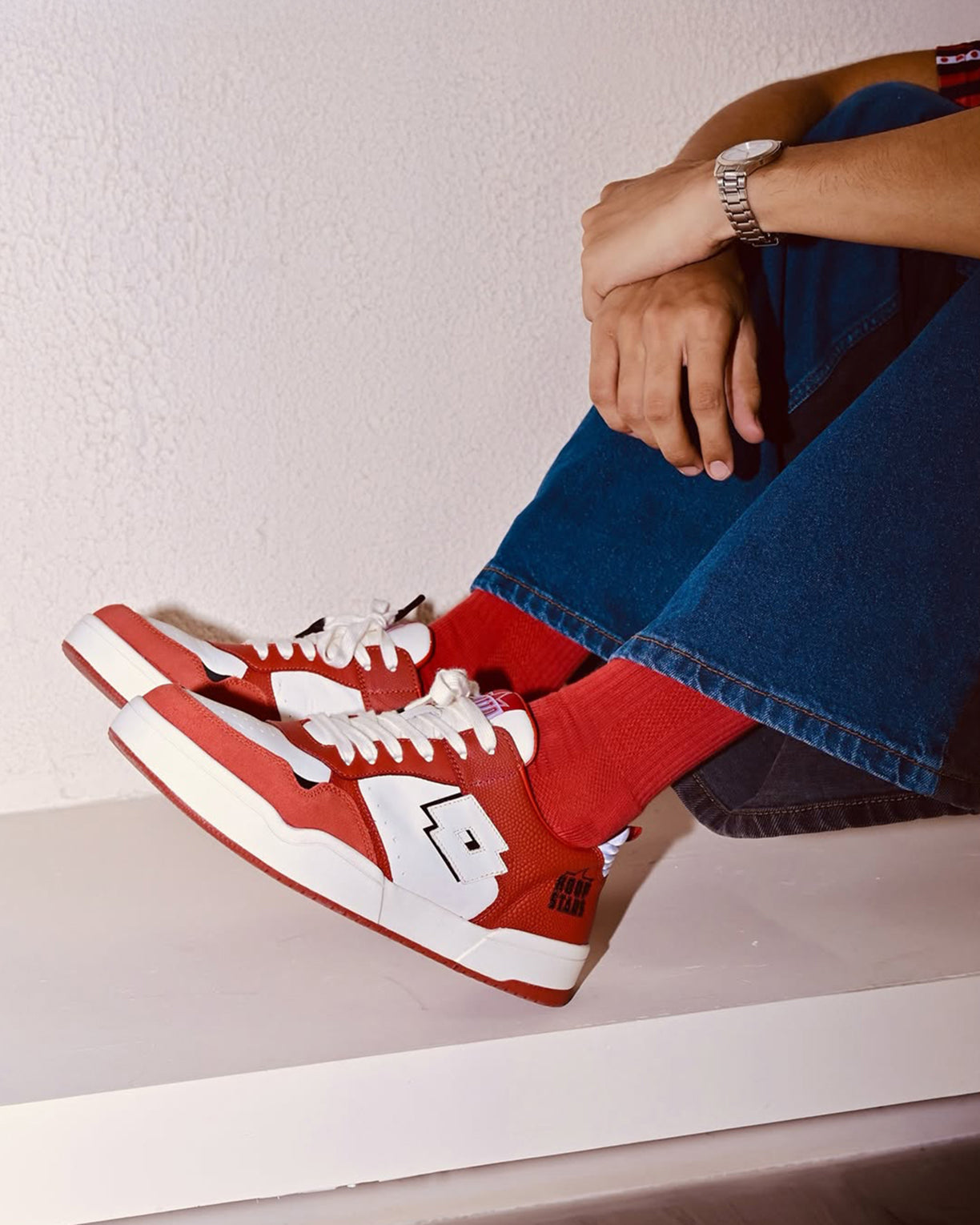 Hoop Star OG - Molten Lava-Pure White