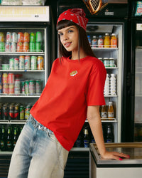 Women Lotto Melt Crew Tee - Heat Wave T-shirts