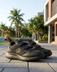 Unisex Lotto Ace Kids - Black School Shoes
