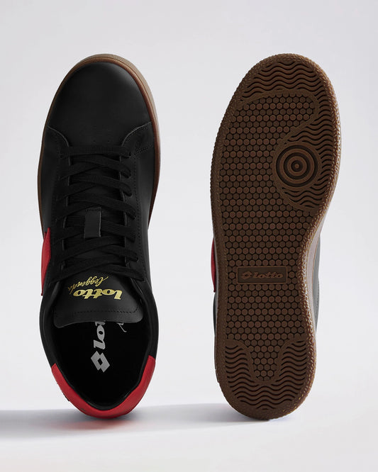 Men's Lotto Autograph OG - Pure Black-Fiery Red