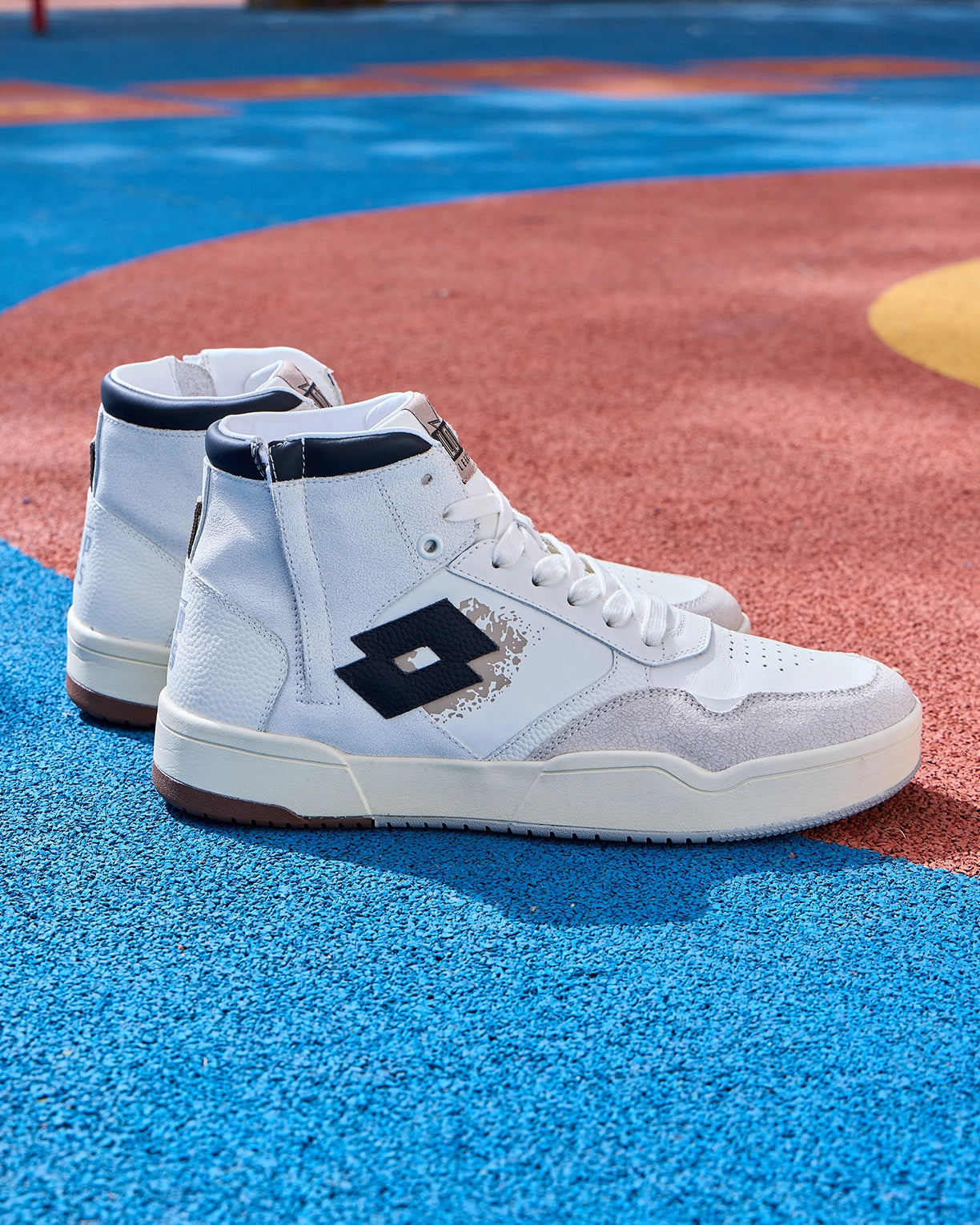 Hoop Star OG High - White-Fossil