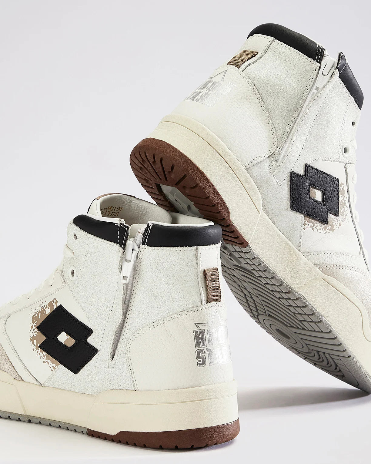 Hoop Star OG High - White-Fossil