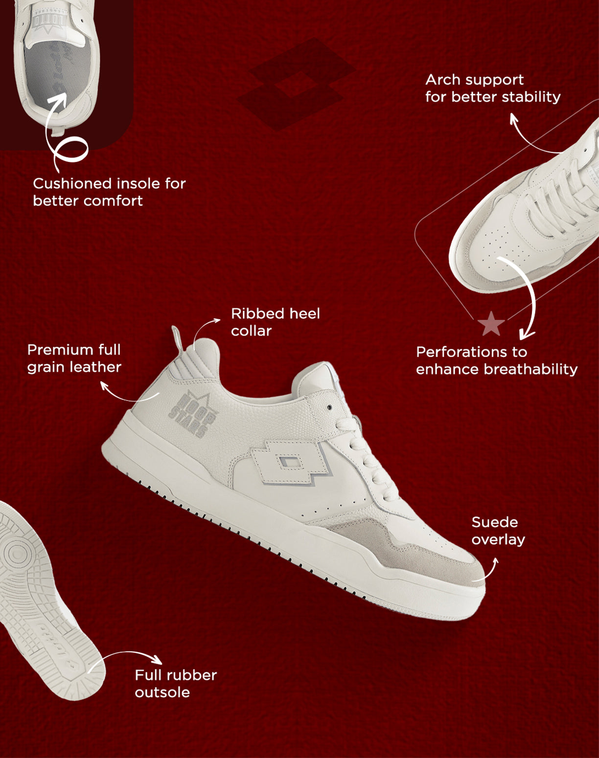 Hoop Star OG - White-White