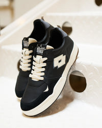 Men Lotto Hoop Star OG - Black Beauty-Star White Sneakers