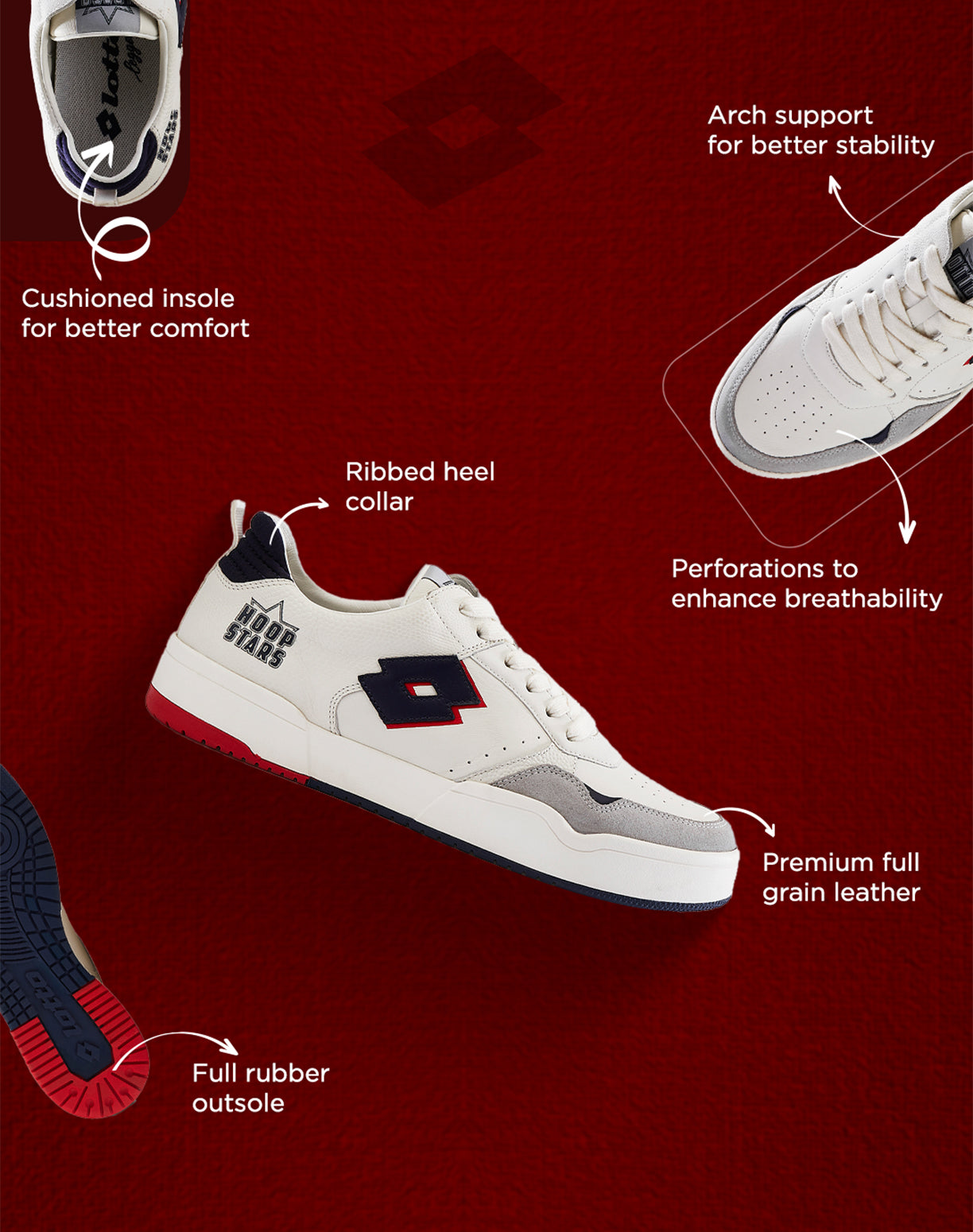 Hoop Star OG - Star White-Peacoat