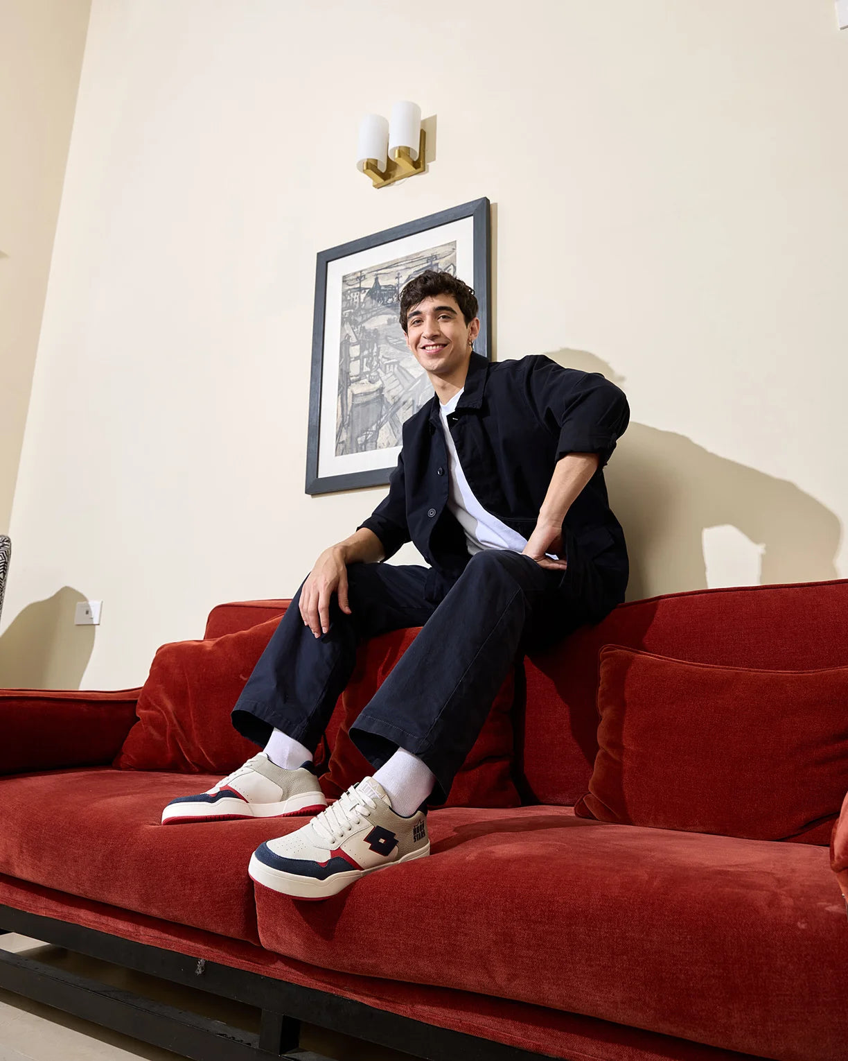 Hoop Star OG - Mood Indigo-Racing Red