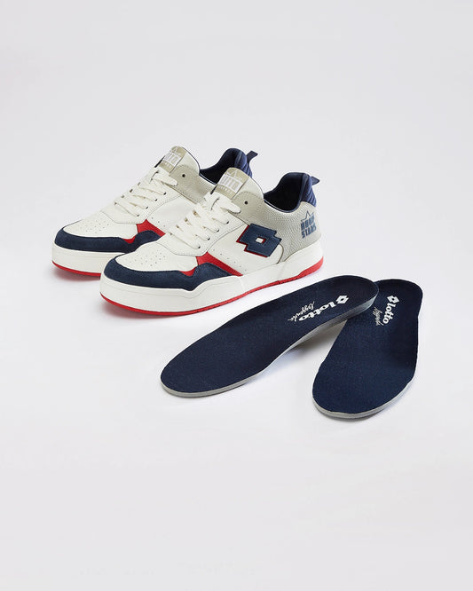 Men's Lotto Hoop Star OG - Mood Indigo-Racing Red