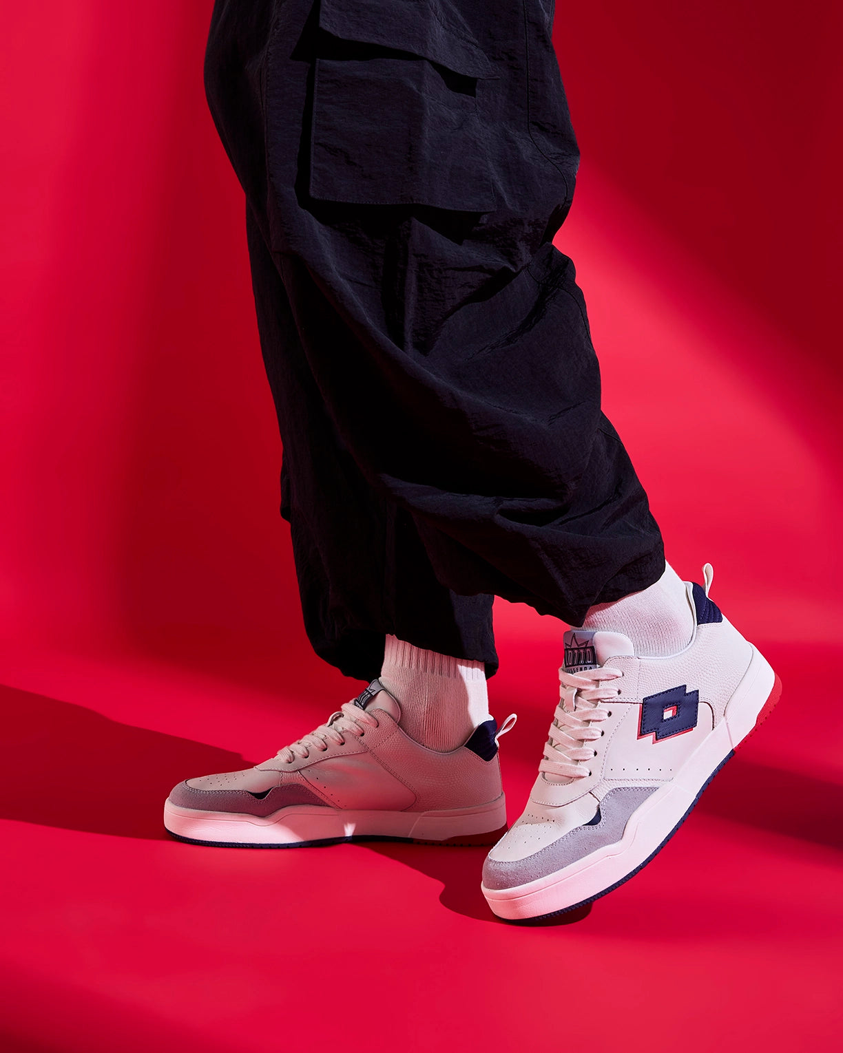 Hoop Star OG - Star White-Peacoat-Rococco Red