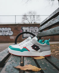 Men Lotto Hoop Star OG - Pelican-Arcadia-Pure White Sneakers