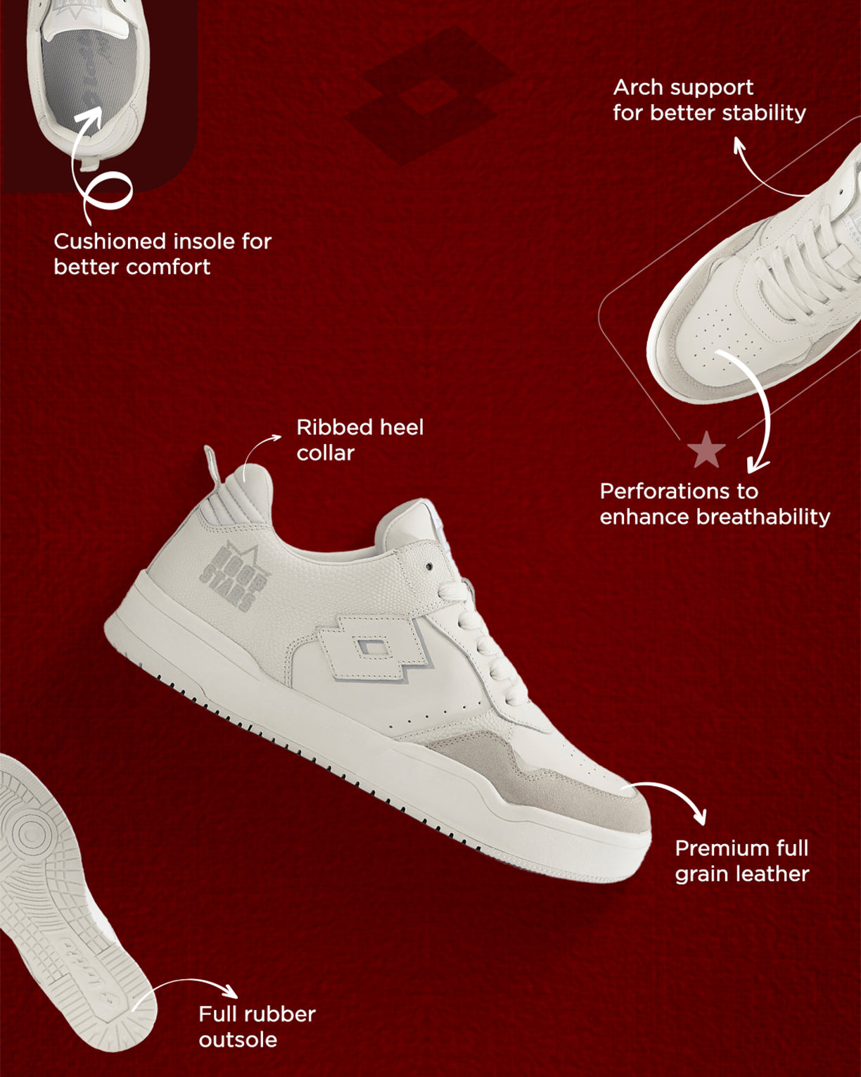 Hoop Star OG - White-White