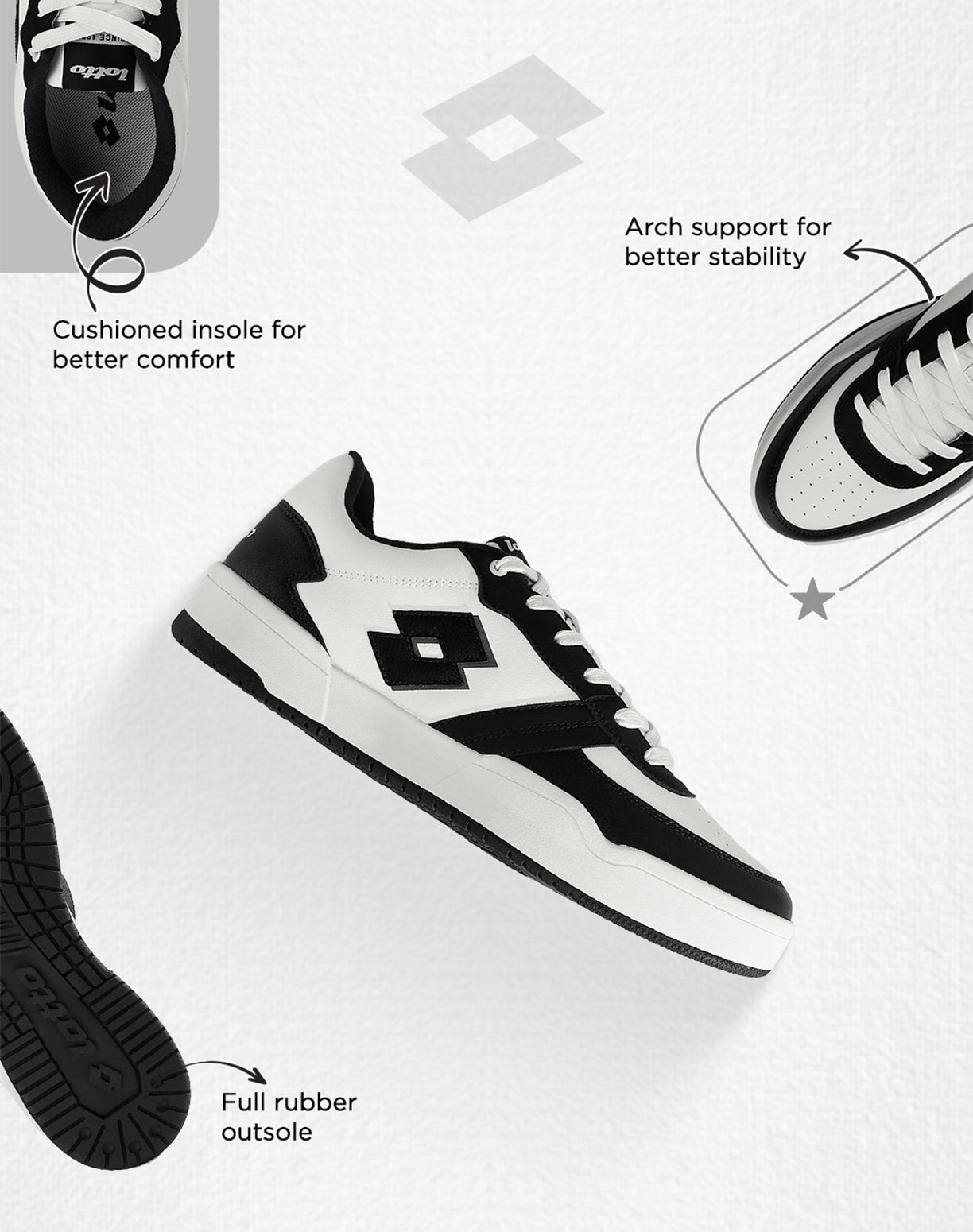 Hoop Star Citta - White-Black