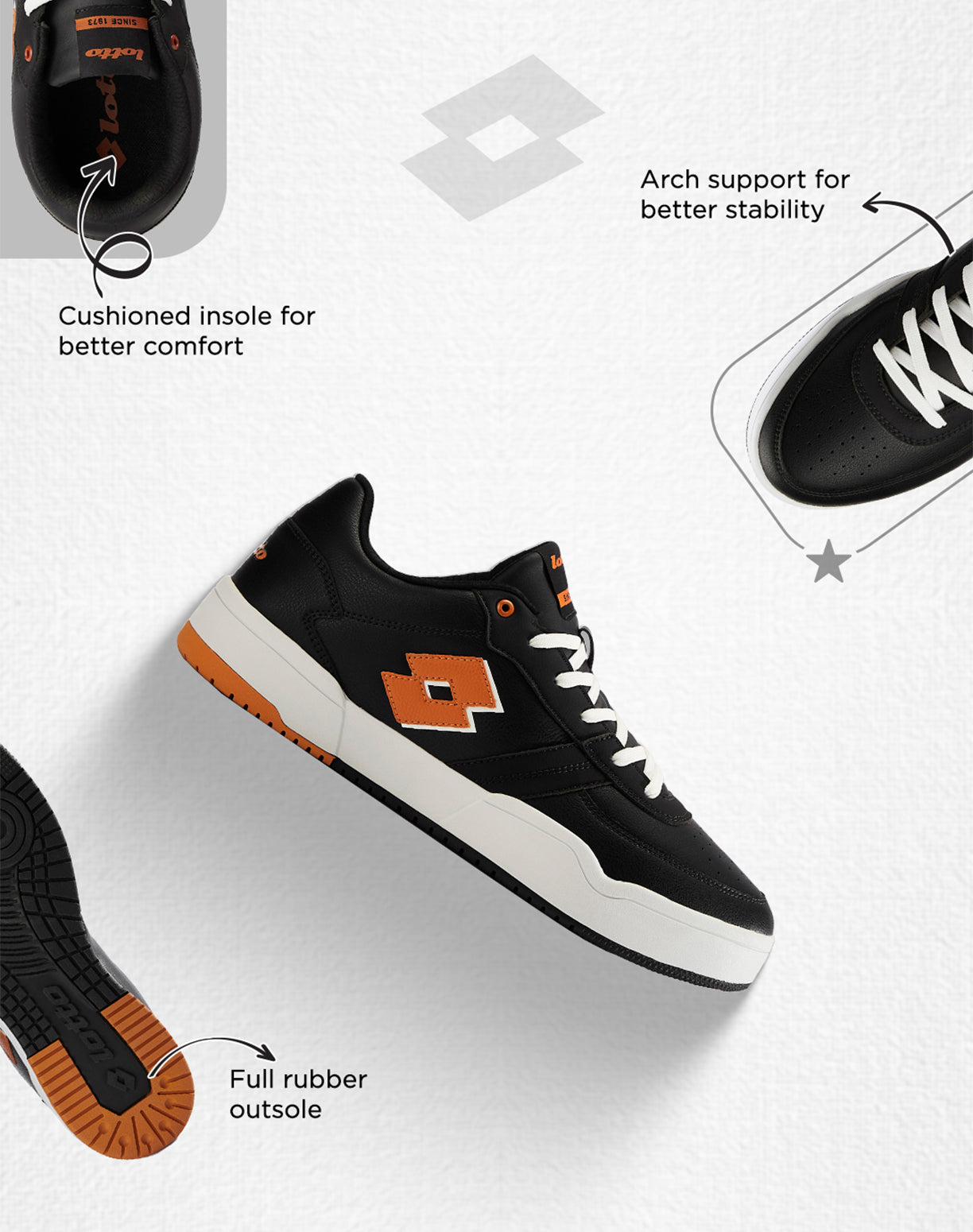 Hoop Star Citta - Black-Orange