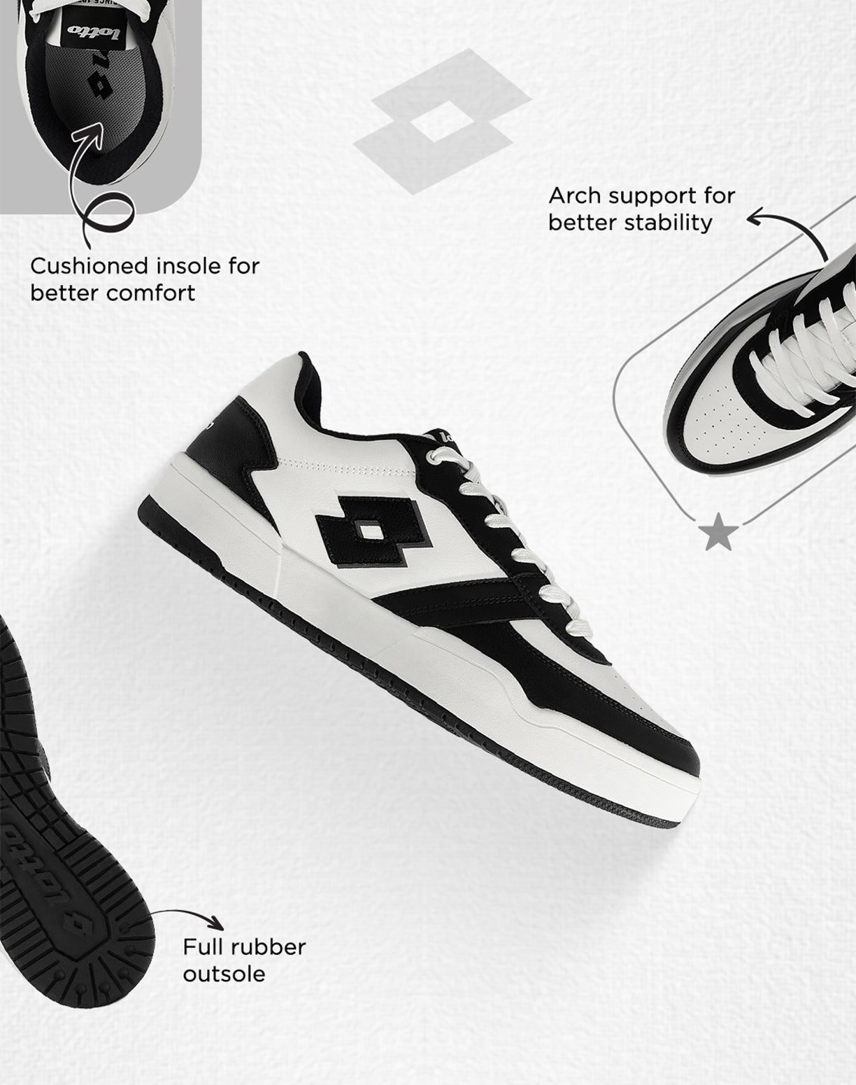 Hoop Star Citta - White-Black