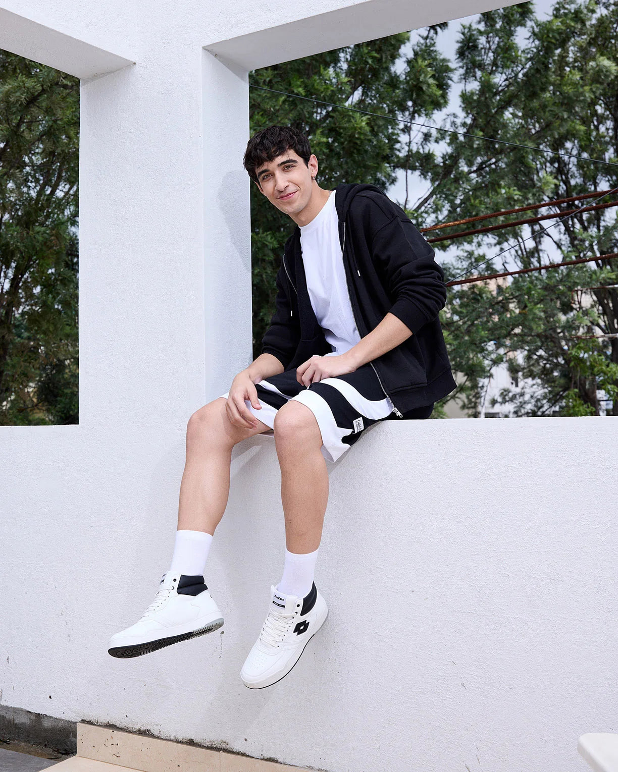 Hoop Star Citta High - White-Black Beauty