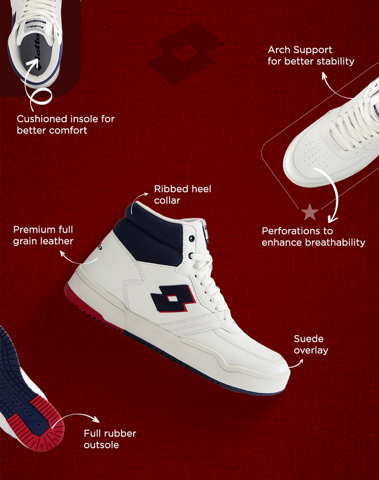 Hoop Star Citta High - White-Peacoat