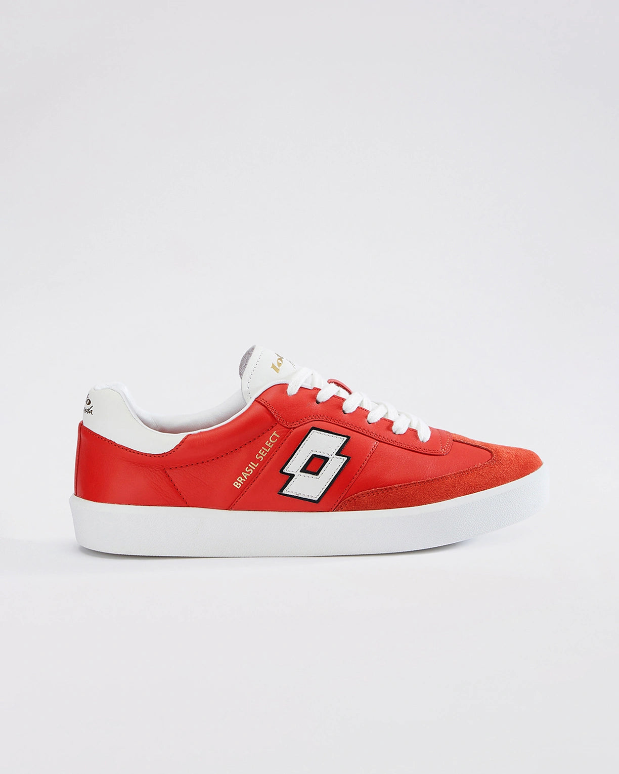 Men's Brasil Select OG Fiery Red-Pure White Shoes Lotto