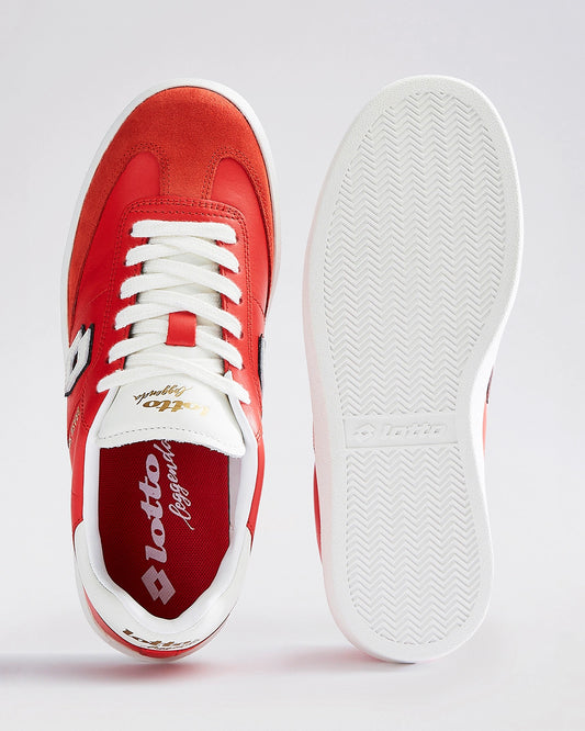 Women's Lotto Brasil Select OG - Fiery Red - Pure White