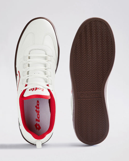 Men's Lotto Brasil Select Urbano - Brilliant White-Rococco Red