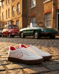 Women Lotto Brasil Select Urbano - Brilliant White-Rococco Red-Rocky Road Sneakers