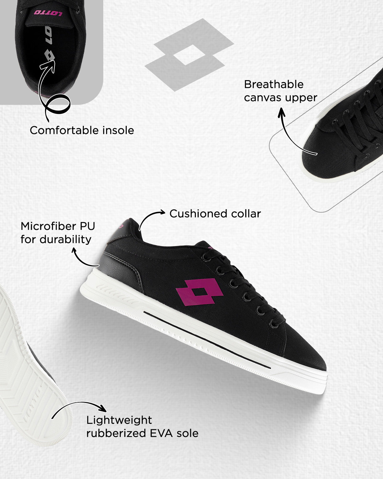 Strada Blend - Black Beauty-Fuchsia Red