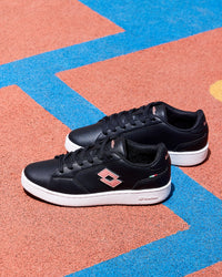 Women Lotto Autograph Urbano - Black Beauty-Rose Gold Sneakers