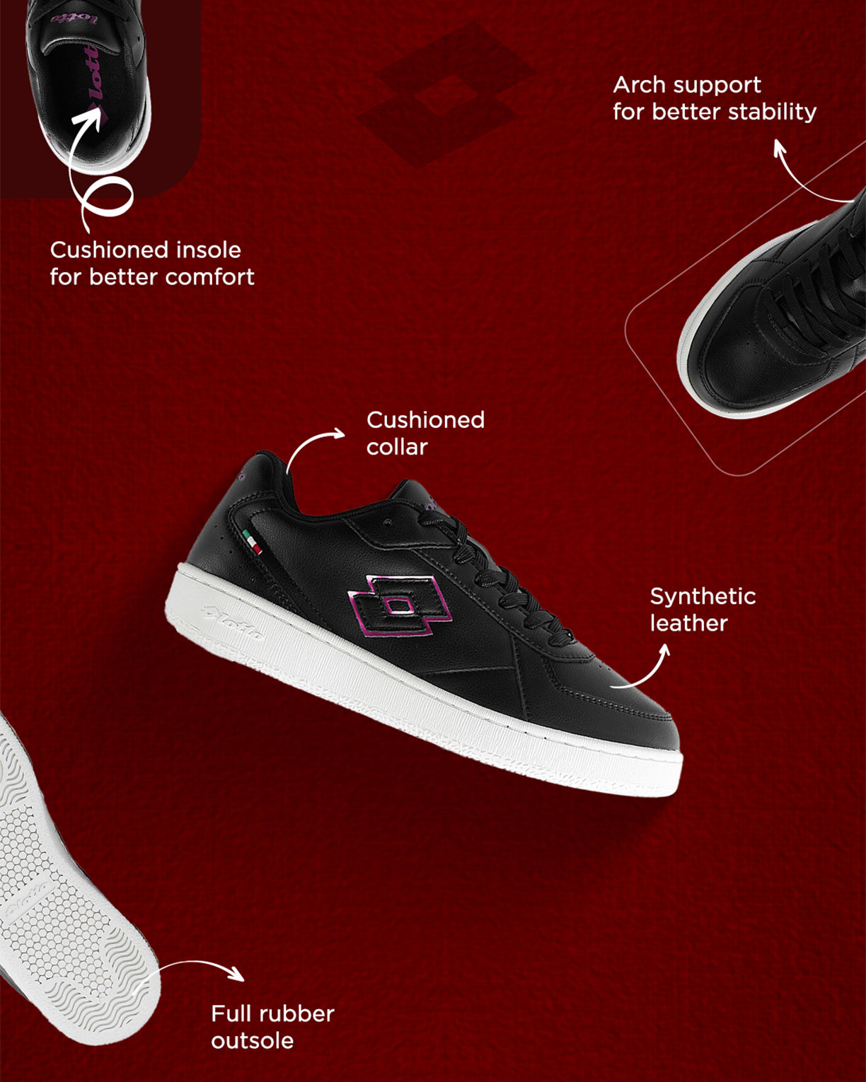 Autograph Nxt - Black Beauty-Fuchsia Red Mettalic