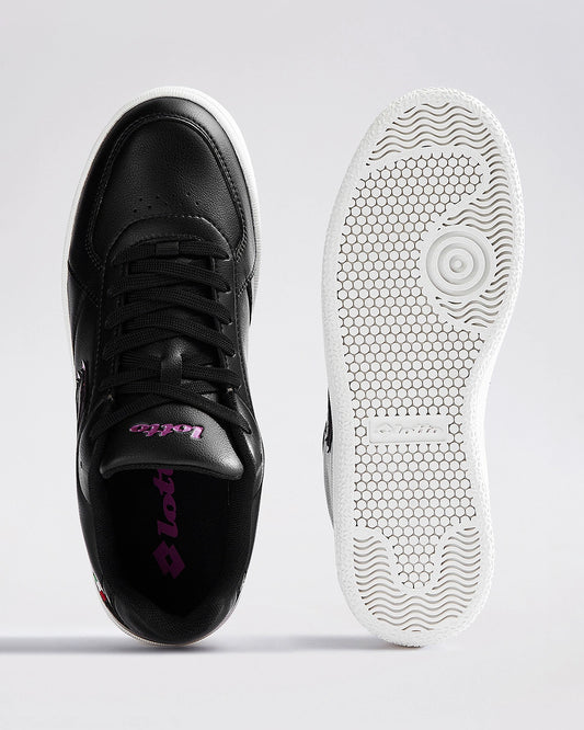 Women's Lotto Autograph Nxt - Black Beauty-Fuchsia Red Mettalic