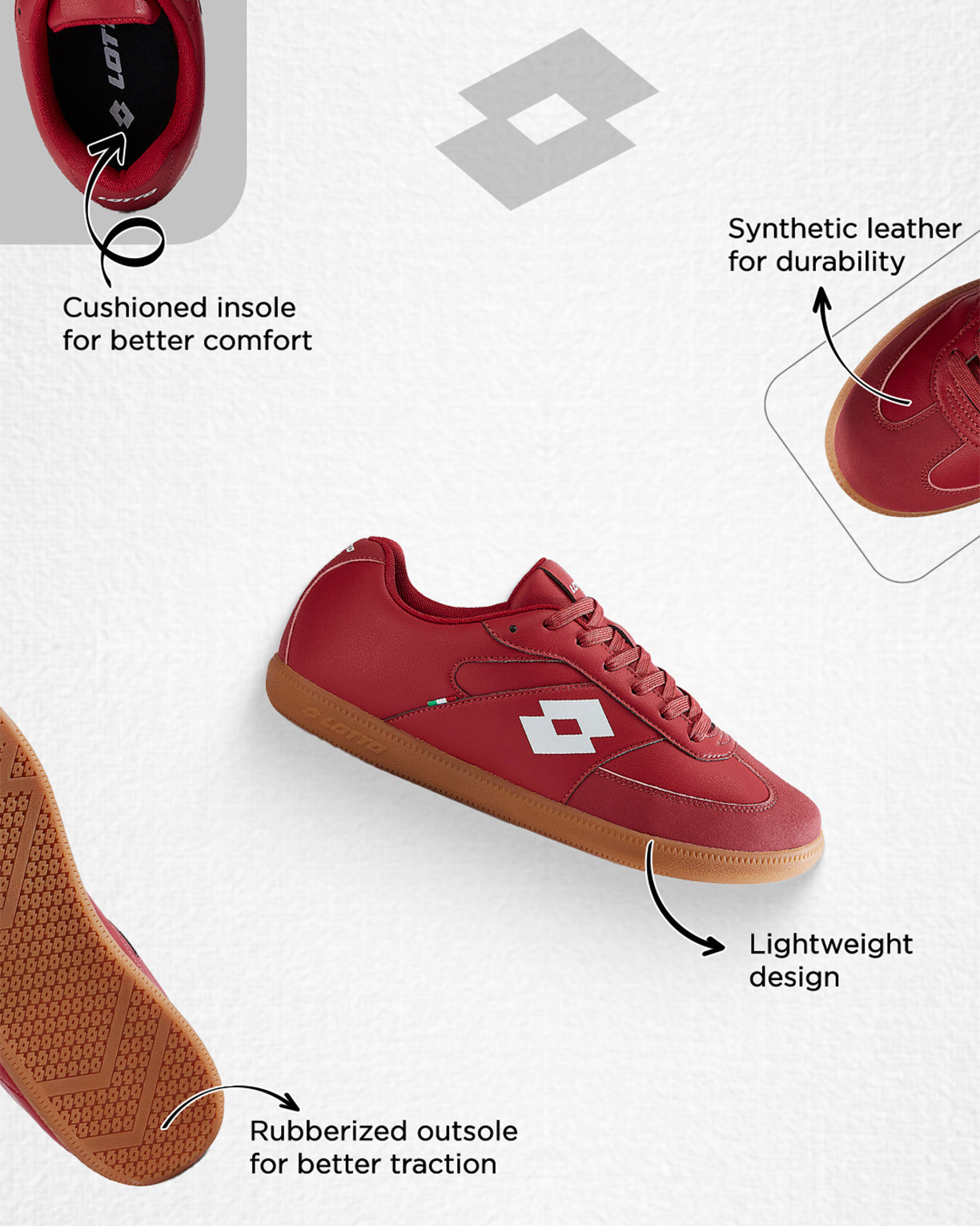 Mavin Court - Pompeian Red-Star White