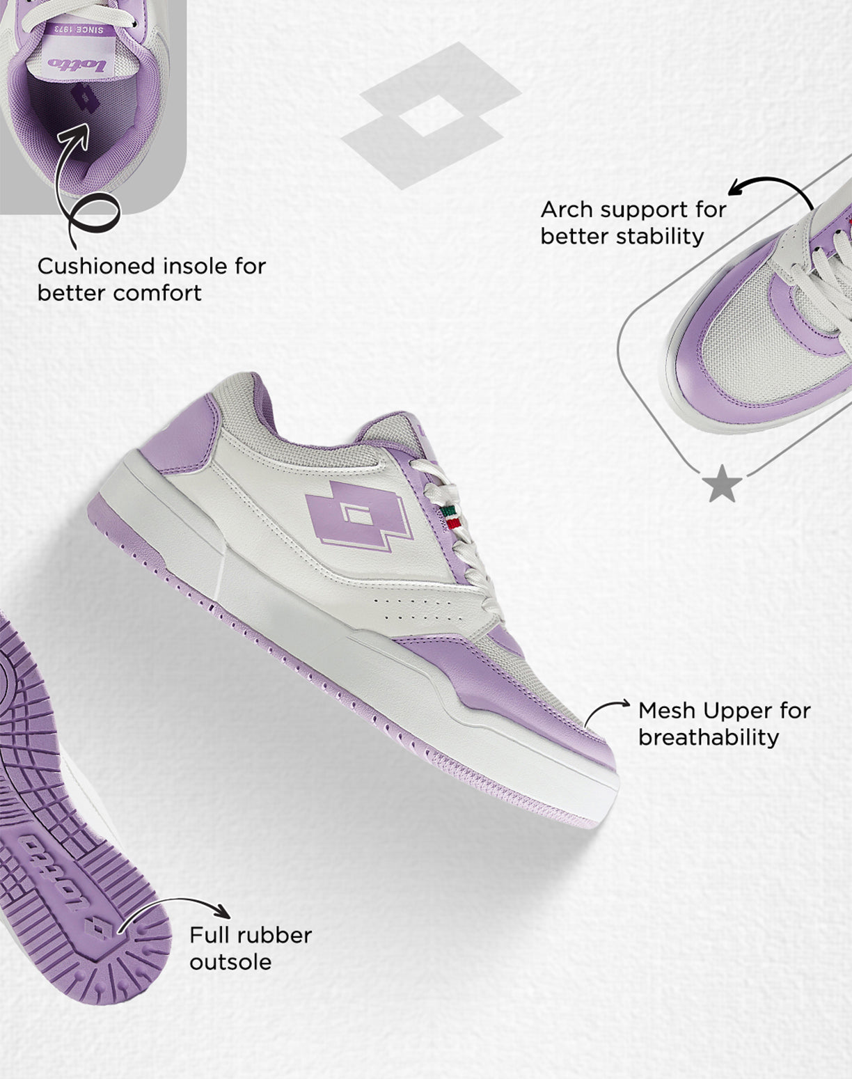 Hoop Star Urbano - White-Purple