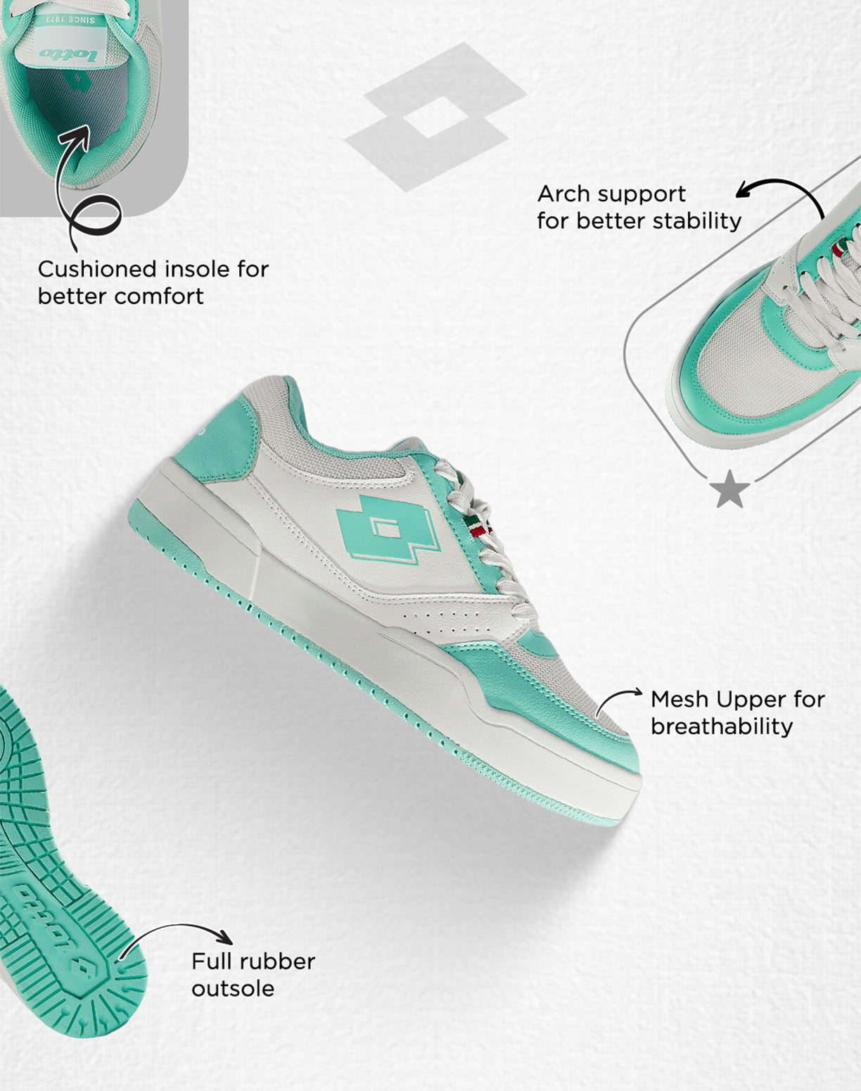 Hoop Star Urbano - White-Green