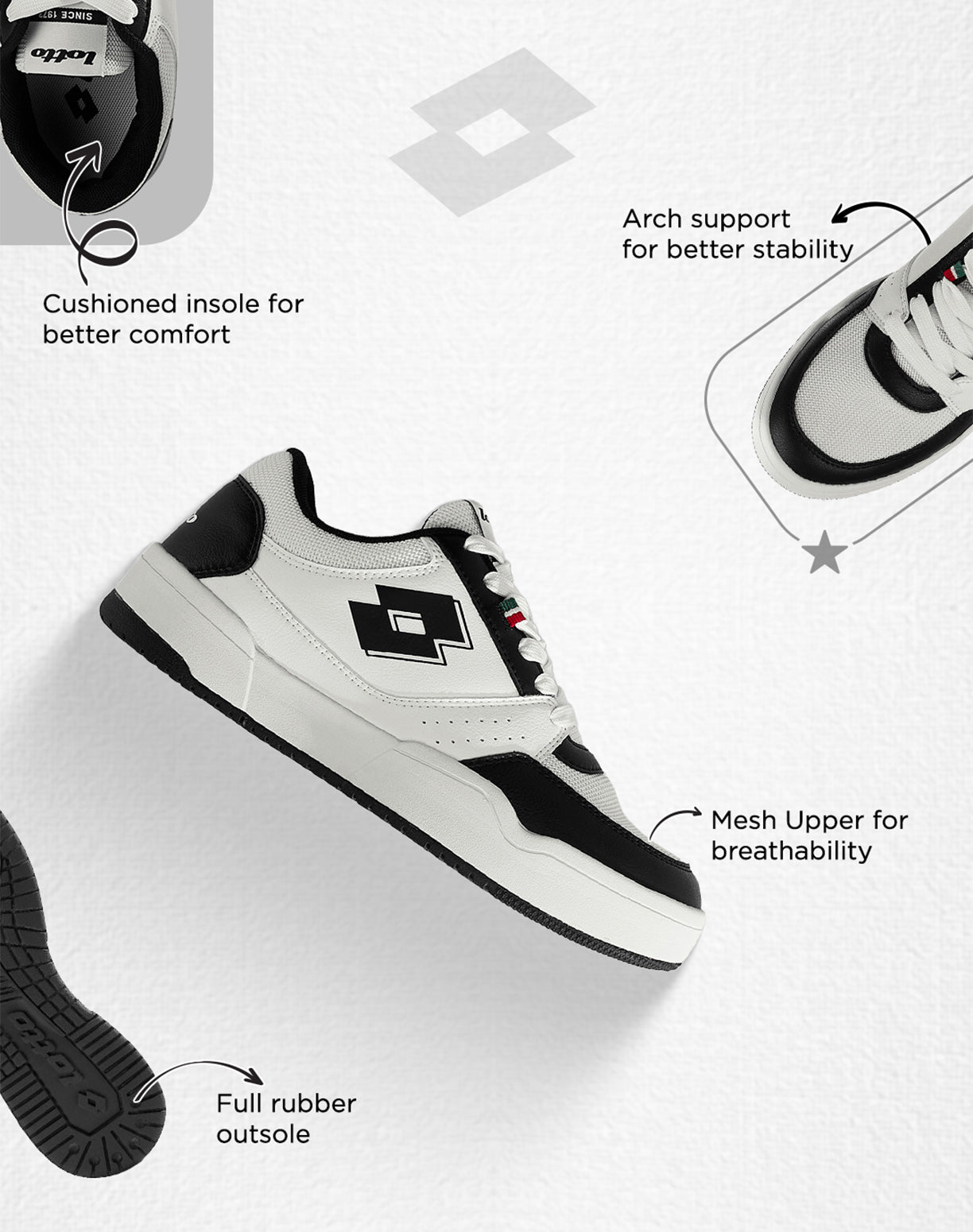 Hoop Star Urbano - White-Black