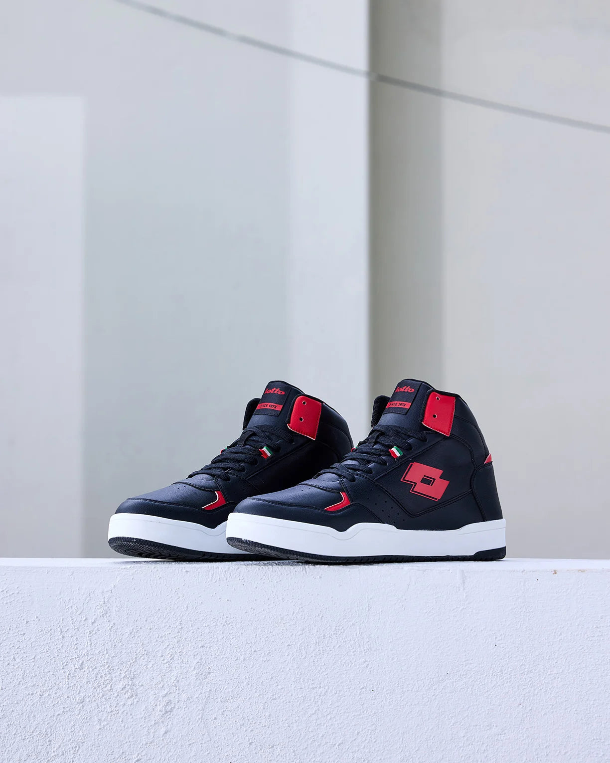 Hoop Star Urbano High - Black Beauty-Rococco Red