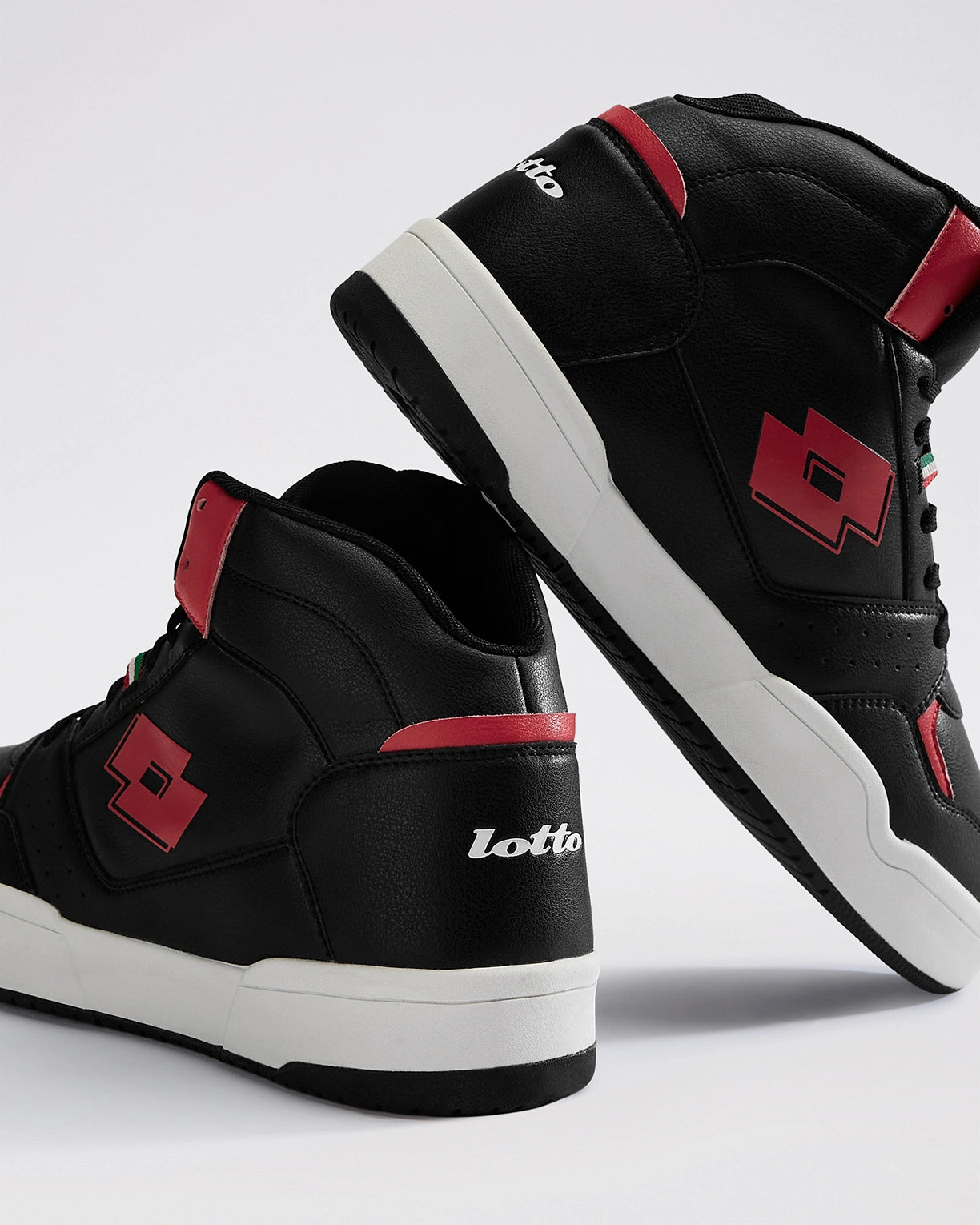 Hoop Star Urbano High - Black Beauty-Rococco Red