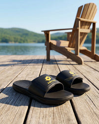 Women Lotto Groove Slide - Black Beauty Slides