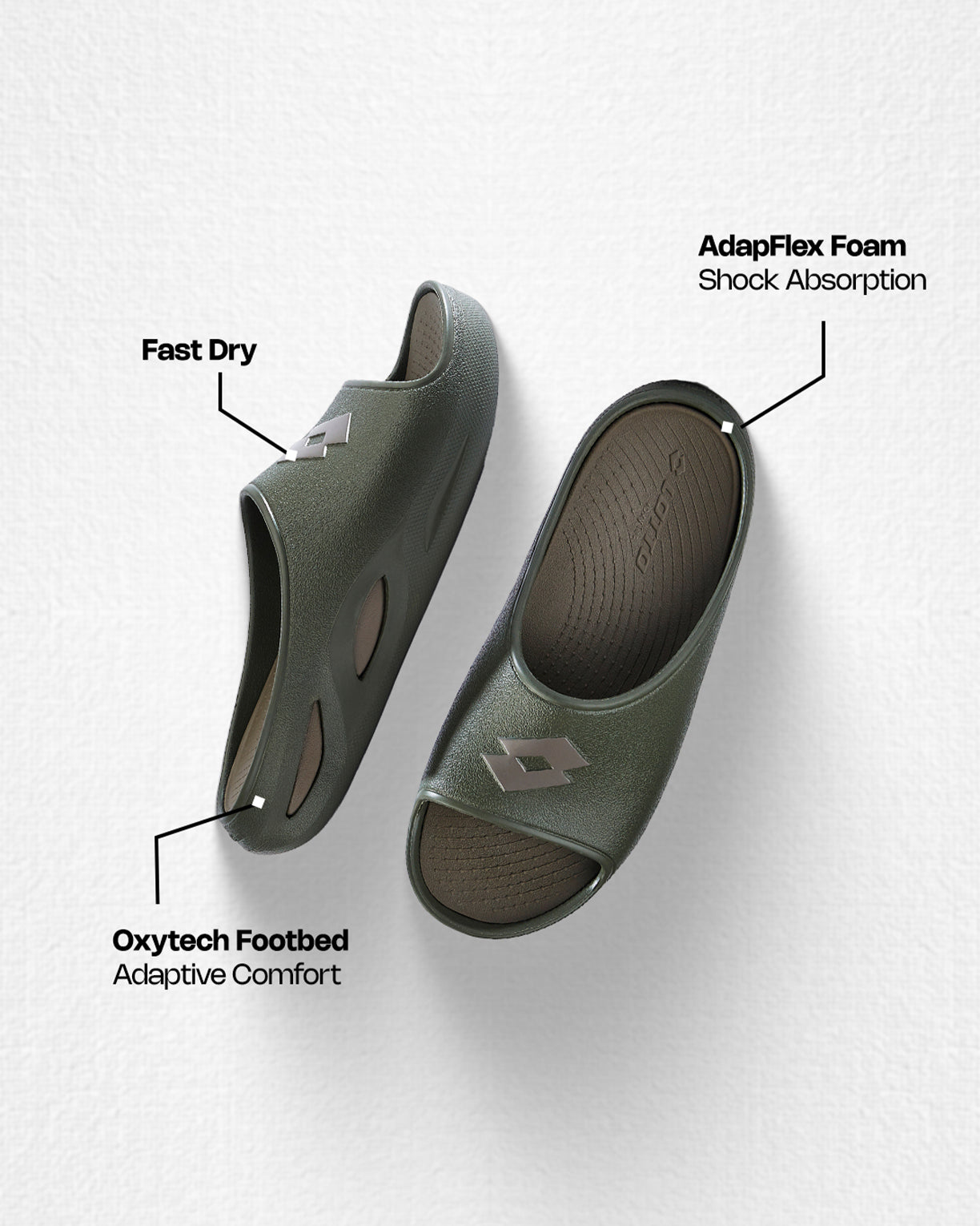 Esotica Slide - Rifle Green-Fossil