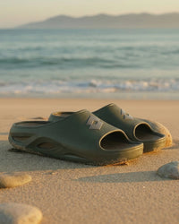 Men Lotto Esotica Slide - Rifle Green-Fossil Slides