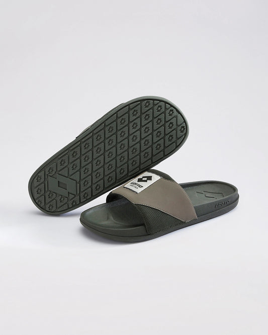 Men's Lotto Enduro Strip - Rifle Green-Sandshell