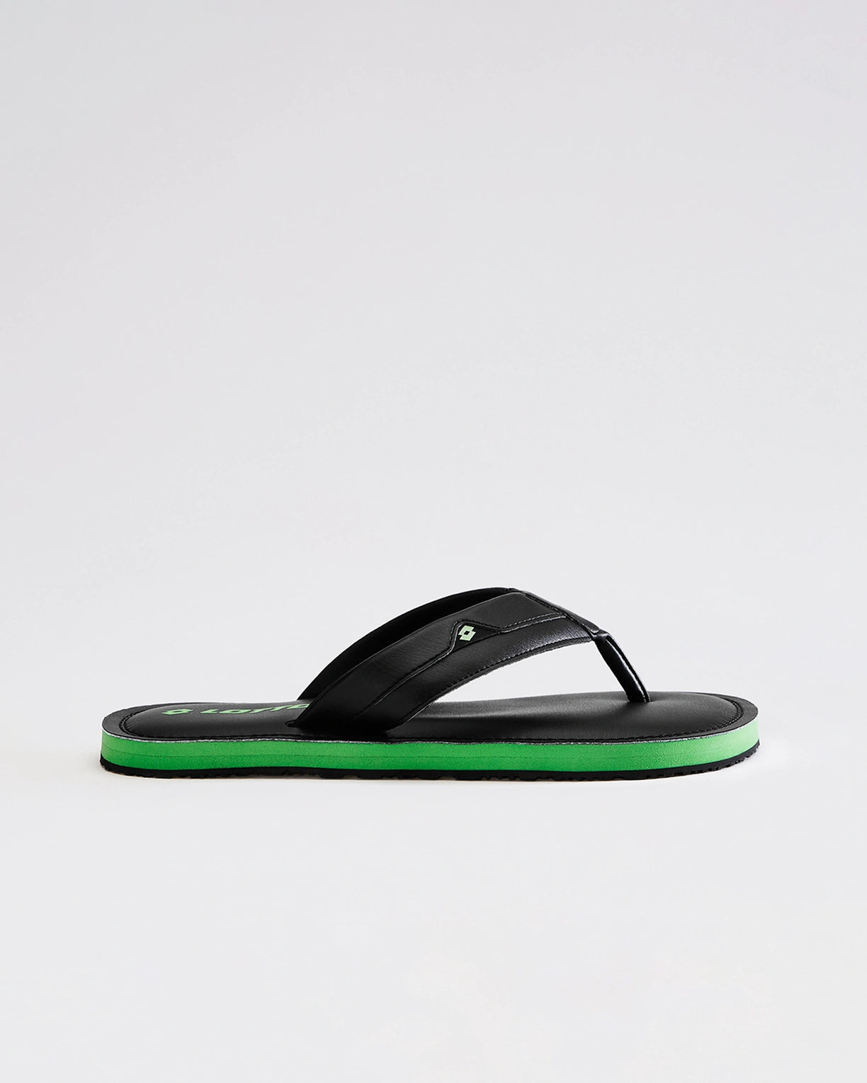 Men's Spring Step - Black Beauty-Poison Green Slippers | Lotto
