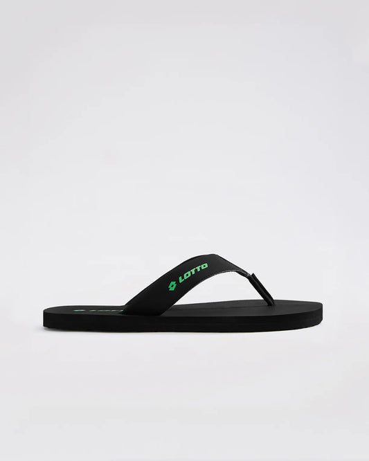 Men's Lotto Simplio - Black Beauty-Poison Green