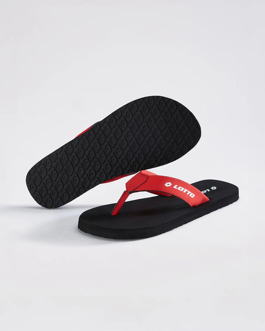 Men's Lotto Simplio - Black Beauty-Fiery Red