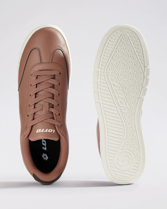 Men's Lotto Impulso Citta - Mocha Mousse-Slate Black-Gardenia