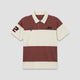 YWC League Retro Polo - Brown & Beige