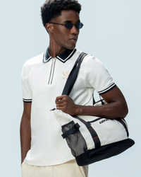 Men Lotto Courtline Zip Polo - Cloud Dancer T-shirts