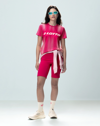Women Lotto Play Utility Biker Shorts - Pink Shorts
