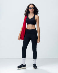 Women Lotto Leggings - Black Beauty Leggings