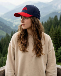 Unisex Lotto League Baseball Cap - Peacoat-High Risk Red Caps