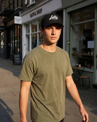 Unisex Lotto League Baseball Cap - Black Beauty-Star White Caps