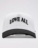 Love All Baseball Cap - Star White-Black Beauty