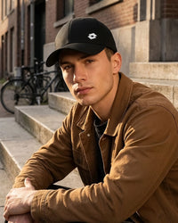 Unisex Lotto Essentials Metallic Baseball Cap - Black Beauty Caps