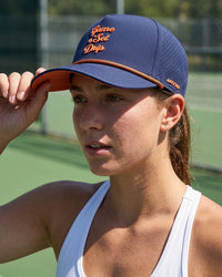 Unisex Lotto Game Set Drip Baseball Cap - Blue-Russet Orange Caps
